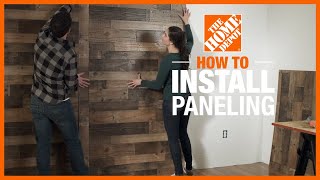 How to Install Paneling  Wall Ideas amp Projects  The Home Depot [upl. by Schubert292]