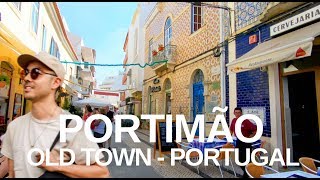 4K Portimão Algarve Portugal  Town and Seafront Walking Tour with Natural Sounds ASMR [upl. by Ranie]