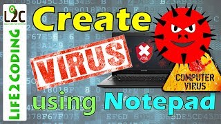 How to Create a Virus using Notepad [upl. by Aliac]