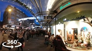 Fenwick Christmas Window Newcastle in 360° VR [upl. by Hatokad]