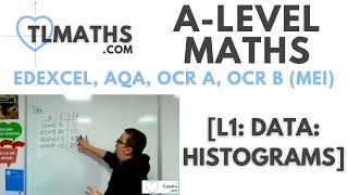 ALevel Maths L106 Data Histograms [upl. by Colburn]