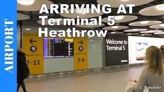 ARRIVING AT LONDON HEATHROW Terminal 5  London Heathrow Airport United Kingdom  Travel video [upl. by Nailluj]