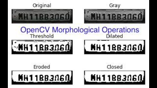 OpenCV Morphological Operations  Dilation and Erosion [upl. by Fulton]