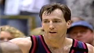 Shaquille ONeal Dunks on Chris Dudley Hilarious [upl. by Ahseiyn]