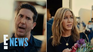 Jennifer Aniston and David Schwimmer Forget They’re Friends in Uber Eats Commercial  E News [upl. by Mita85]