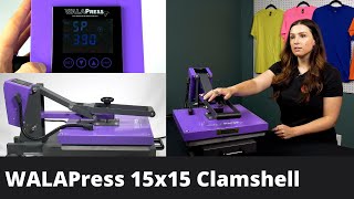 WALAPress Clamshell Heat Press 15x15 Review [upl. by Simson]