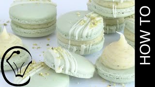 Pistachio French Macarons with Ganache by Cupcake Savvys Kitchen [upl. by Quinn]