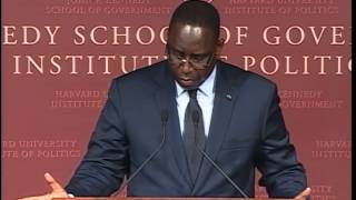 A Public Address by His Excellency Macky Sall President of Senegal  Institute of Politics [upl. by Asirret923]