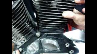 Part 032 How to install piston cylinder OEM method on a Harley vtwin SampS Revtech EVO [upl. by Alyson]