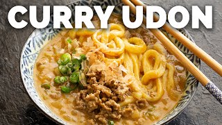 Easy 15 Minute Curry Udon One Pot Recipe [upl. by Sarnoff]