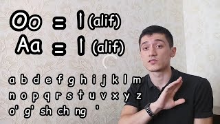 Learning Uzbek Uzbek alphabet Uzbek language  Özbekçe öğrenme Özbek alfabesi Özbek dili [upl. by Goldin]