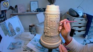 Beer stein – From Scratch – How it’s made – authentic German [upl. by Kelwen664]