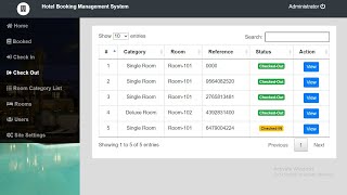 Hotel Booking Management System in PHP MySQL with Source Code [upl. by Keyte]