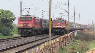 HIGH SPEED PERFECT CROSSING TRAINS  DIESEL TRAINS amp ELECTRIC TRAINS  INDIAN RAILWAYS [upl. by Ahset910]