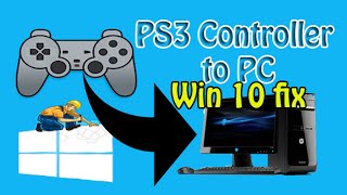 How To Connect PS3 Controller To PC Windows 10 Fix [upl. by Nitsuj163]