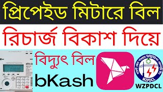 How to Recharge Prepaid Meter by bKash  Digital Prepaid Electric Meter Balance Bill Recharge bKash [upl. by Kleper]