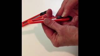 How to Snap Off the Blade on Cheap Box Cutters Safely [upl. by Parnas674]