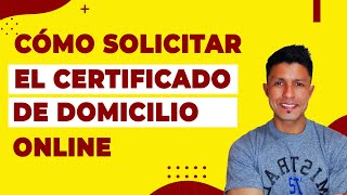 Solicita el Certificado de Domicilio ONLINE  Declaración Jurada de Domicilio 2022 [upl. by Larret13]