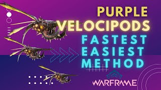 Easiest and fastest way to get Purple Velocipod Tags in Warframe [upl. by Catton]