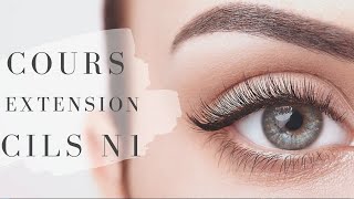 ðŸ‘Cours extension de cils NÂ°1 [upl. by Oinolopa]