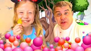 Nastya and a collection of fun challenges with dad [upl. by Bernice676]