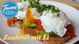 Rühreier und pochierte Eier perfekt zubereiten  einfaches Mittagessen  Thomas kocht [upl. by Acinej]