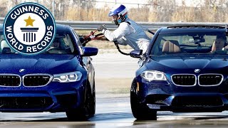 BMW set two record titles in incredible drifting event  Guinness World Records [upl. by Eiramnwad]