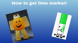 How to get lime marker in find the markers roblox [upl. by Ttezil]