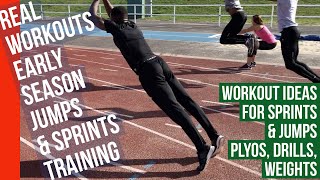 REAL WORKOUTS FOR JUMPERS amp SPRINTERS Early Season [upl. by Eduard]