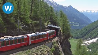 Worlds Most Beautiful Railway  The Bernina Express [upl. by Onirotciv324]