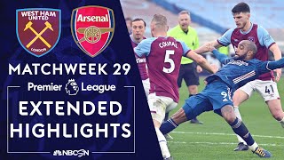 West Ham v Arsenal  PREMIER LEAGUE HIGHLIGHTS  3212021  NBC Sports [upl. by Reinnej]