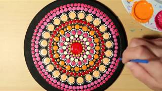 How To Paint Dot Mandalas Beginners Full Step by Step Tutorial 62 RINGS  Lydia May [upl. by Lorien435]