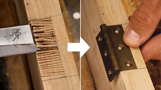 Installing Butt Hinges  Chisel Vs Router [upl. by Lednik636]