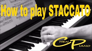 Piano Technique How to play STACCATO [upl. by Nnyletak]