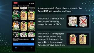 FC 24 How to Use Smart FUT Scan Players with Screen Scanning iOS [upl. by Alenas871]