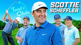 Can Scottie Scheffler Beat Us Using Trent’s Clubs [upl. by Oterol502]