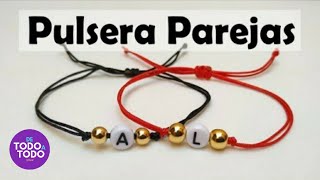 💜Pulsera de Hilo para PAREJAS FACIL y sencilla 😮TRUCO para pasar piedras o abalorios [upl. by Olivia754]