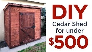 Start to Finish  How to Build a Cedar Shed  43 [upl. by Neroc282]