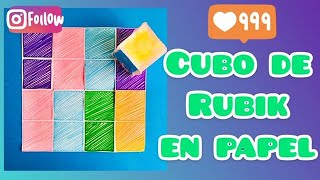 Tutorial cubo de rubik de papel mestraambclasse [upl. by Briny433]