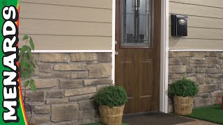 How To Install Stone Veneer Siding  Menards [upl. by Ettennaej]