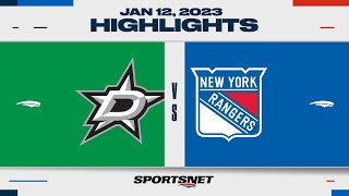 NHL Highlights  Stars vs Rangers  January 12 2023 [upl. by Anon]