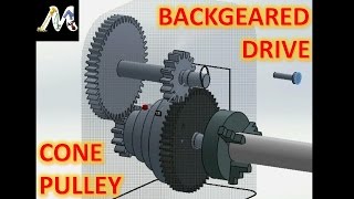 Cone Pulley and Back Geared Drive Explained [upl. by Locke]