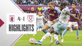 Aston Villa 41 West Ham  Premier League Highlights [upl. by Erised]