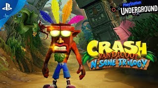 Crash Bandicoot N Sane Trilogy  PSX 2016 Gameplay  PS4 [upl. by Bradwell]