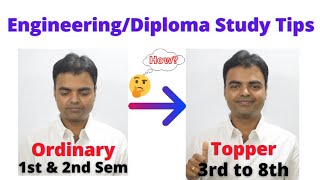 How to Study EngineeringDiploma I Become Topper Using These Tips Marks Matter in Engineering [upl. by Anoit]