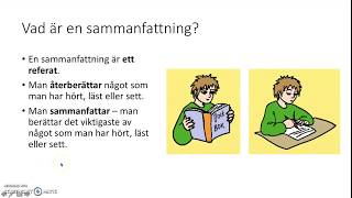 Sammanfattning – vad är det [upl. by Hakilam45]