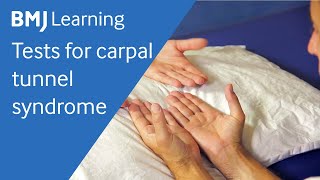 Tests for carpal tunnel syndrome  BMJ Learning [upl. by Ellenoj537]