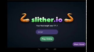 Play Slitherio Online Game for PC [upl. by Noryk4]