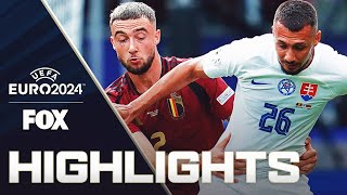 Belgium vs Slovakia Highlights  UEFA Euro 2024 [upl. by Masera]