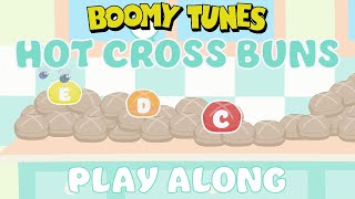 Hot Cross Buns  PLAY ALONG [upl. by Crosley146]